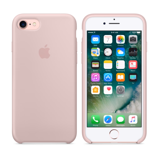 iPhone 7 Silicone Case — Pink Sand
