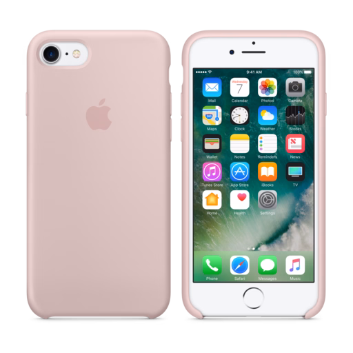 iPhone 7 Silicone Case — Pink Sand