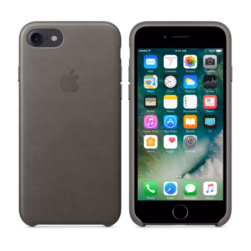 iPhone 7 Leather Case — Storm Grey
