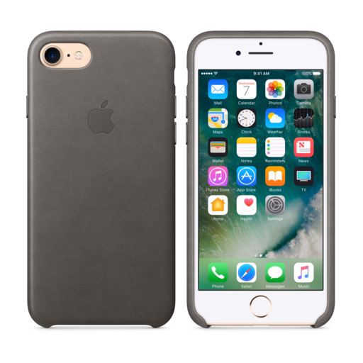 iPhone 7 Leather Case — Storm Grey