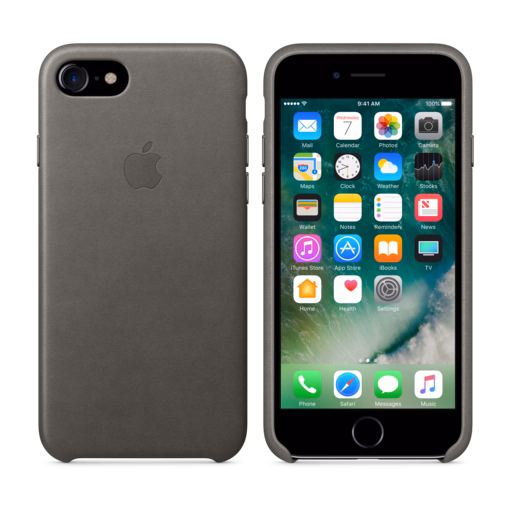 iPhone 7 Leather Case — Storm Grey