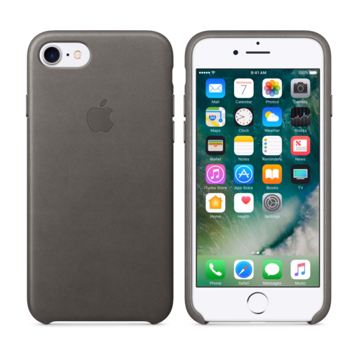 iPhone 7 Leather Case — Storm Grey