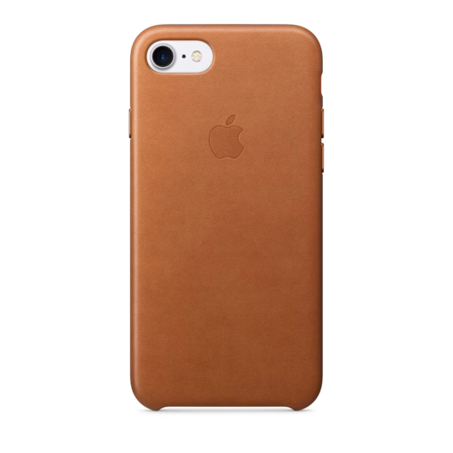 iPhone 7-8 Leather Case — Saddle Brown