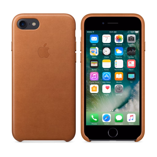 iPhone 7 Leather Case — Saddle Brown