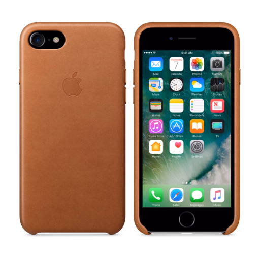 iPhone 7 Leather Case — Saddle Brown