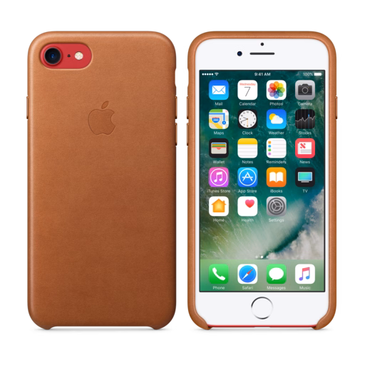 iPhone 7 Leather Case — Saddle Brown