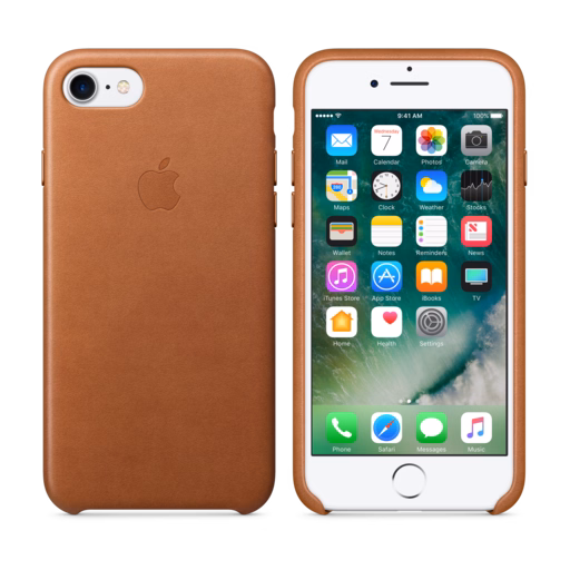 iPhone 7 Leather Case — Saddle Brown