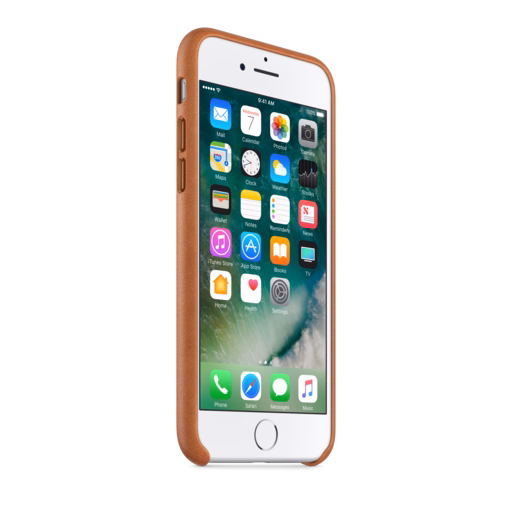 iPhone 7 Leather Case — Saddle Brown