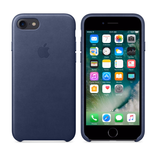 iPhone 7 Leather Case — Midnight Blue