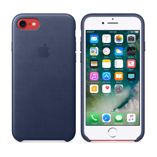 iPhone 7 Leather Case — Midnight Blue
