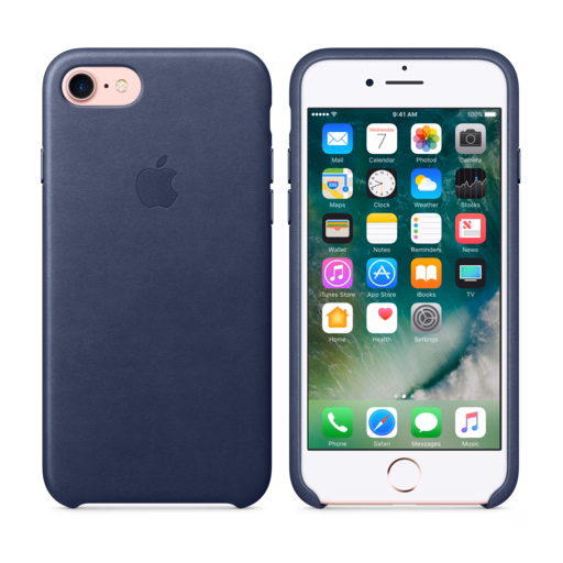iPhone 7 Leather Case — Midnight Blue