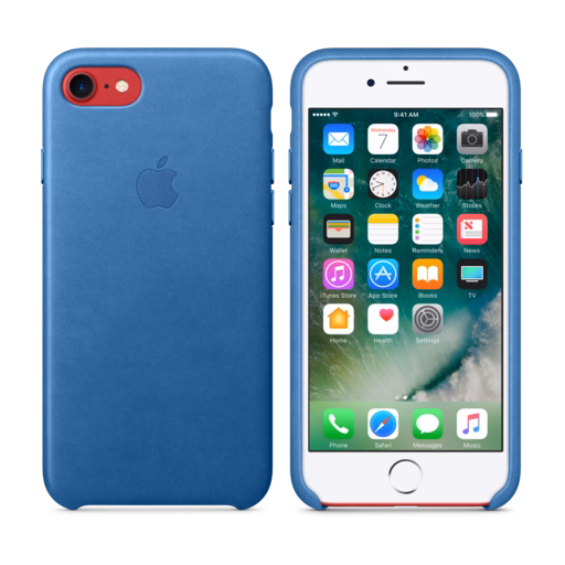 iPhone 7 Leather Case — Sea Blue