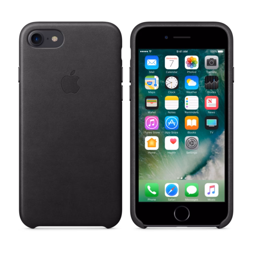 iPhone 7 Leather Case — Black