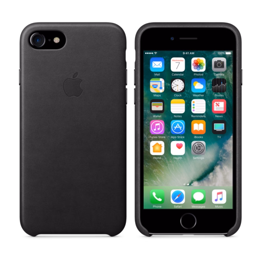 iPhone 7 Leather Case — Black