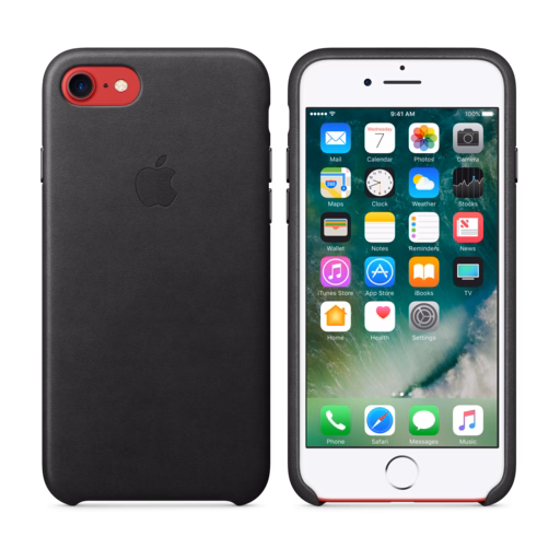 iPhone 7 Leather Case — Black