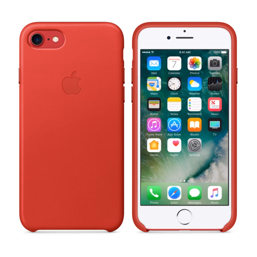 iPhone 7 Leather Case — (PRODUCT)RED
