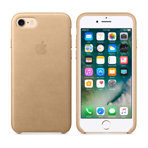 iPhone 7 Leather Case — Tan