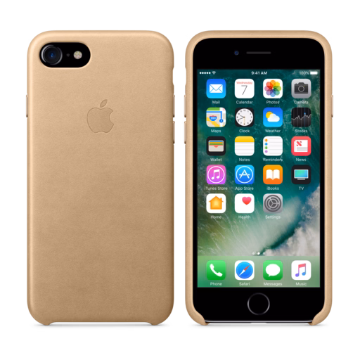 iPhone 7 Leather Case — Tan