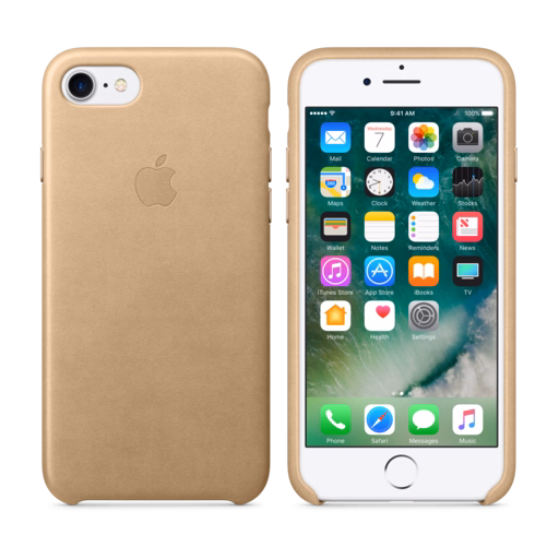 iPhone 7 Leather Case — Tan