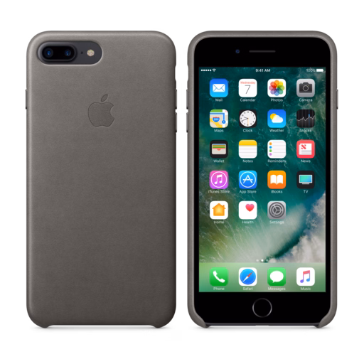 iPhone 7 Plus Leather Case — Storm Grey