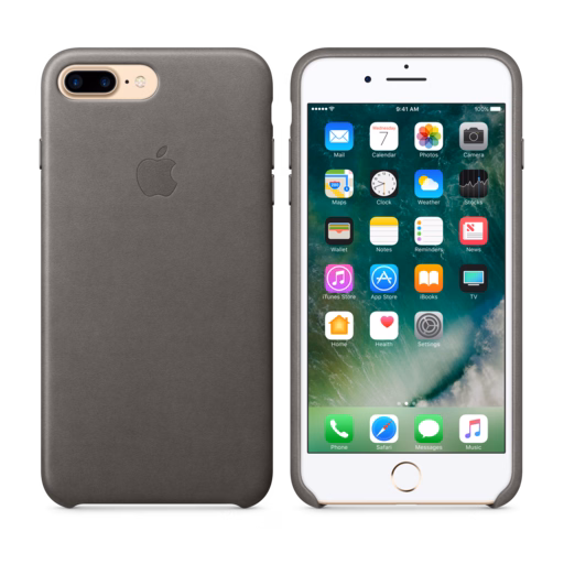 iPhone 7 Plus Leather Case — Storm Grey