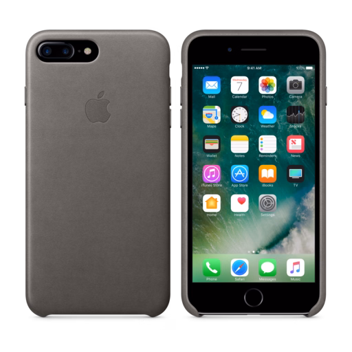 iPhone 7 Plus Leather Case — Storm Grey