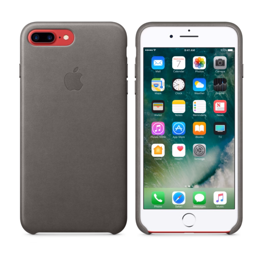 iPhone 7 Plus Leather Case — Storm Grey