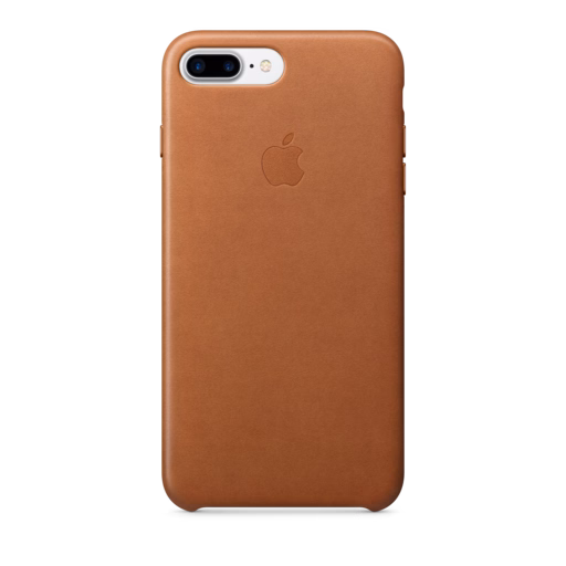 iPhone 7-8 Plus Leather Case — Saddle Brown