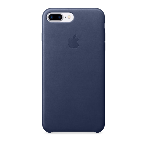 iPhone 7-8 Plus Leather Case — Midnight Blue