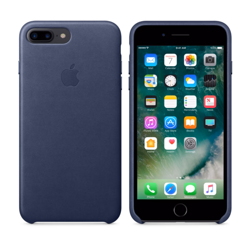 iPhone 7 Plus Leather Case — Midnight Blue
