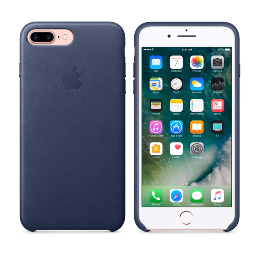 iPhone 7 Plus Leather Case — Midnight Blue