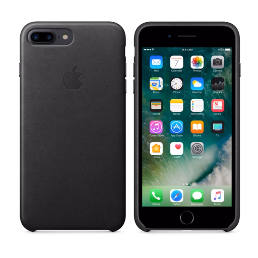 iPhone 7 Plus Leather Case — Black
