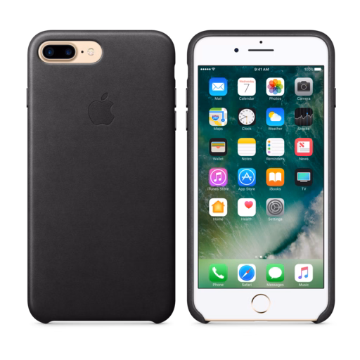 iPhone 7 Plus Leather Case — Black