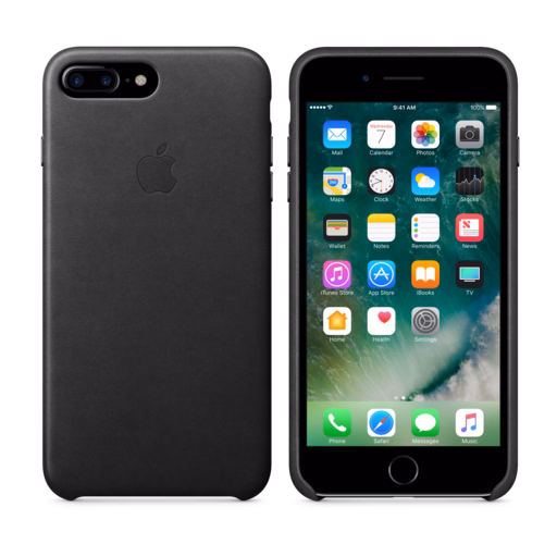 iPhone 7 Plus Leather Case — Black