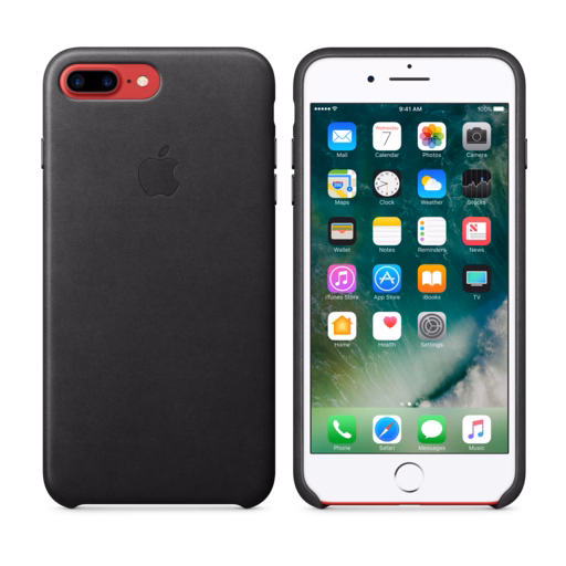 iPhone 7 Plus Leather Case — Black