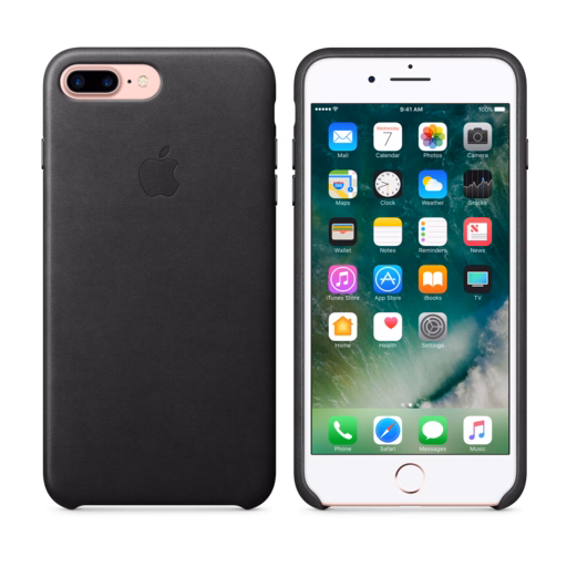 iPhone 7 Plus Leather Case — Black