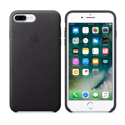 iPhone 7 Plus Leather Case — Black