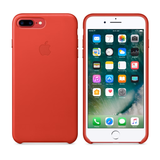 iPhone 7 Plus Leather Case — (PRODUCT)RED