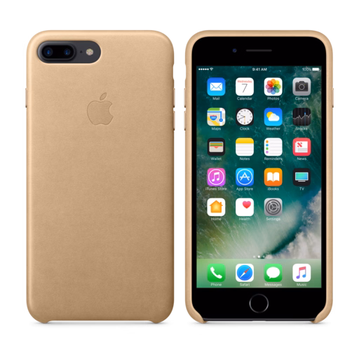iPhone 7 Plus Leather Case — Tan