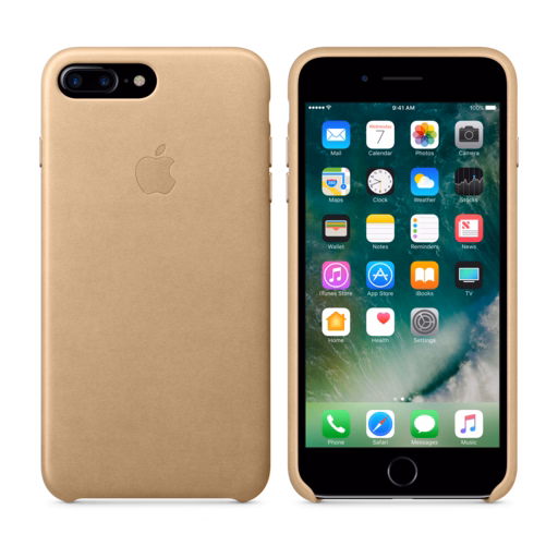 iPhone 7 Plus Leather Case — Tan