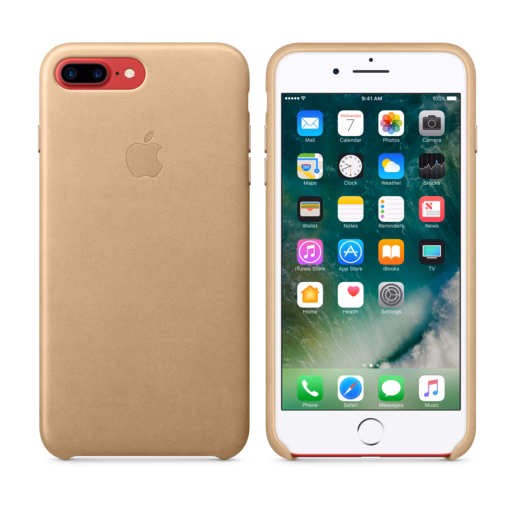 iPhone 7 Plus Leather Case — Tan