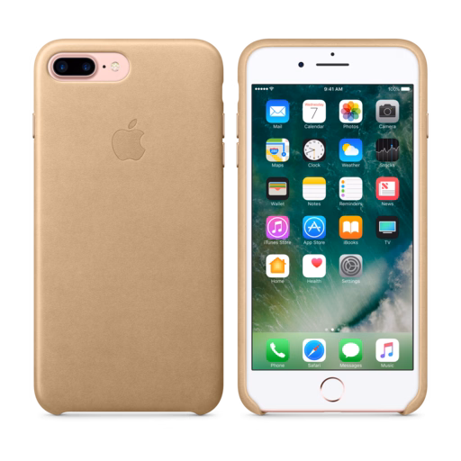 iPhone 7 Plus Leather Case — Tan