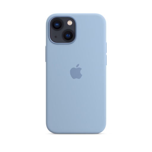 iPhone 13 mini Silicone Case with MagSafe — Blue Fog