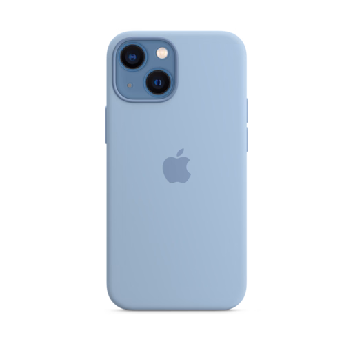iPhone 13 mini Silicone Case with MagSafe — Blue Fog