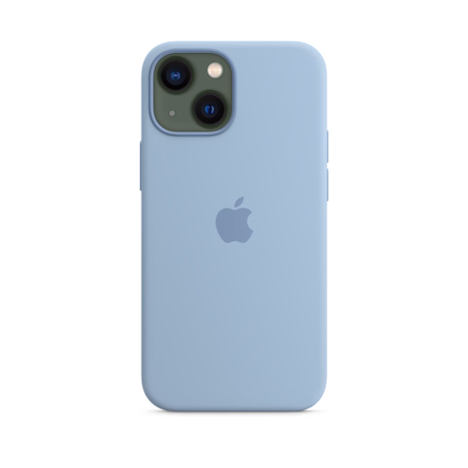 iPhone 13 mini Silicone Case with MagSafe — Blue Fog
