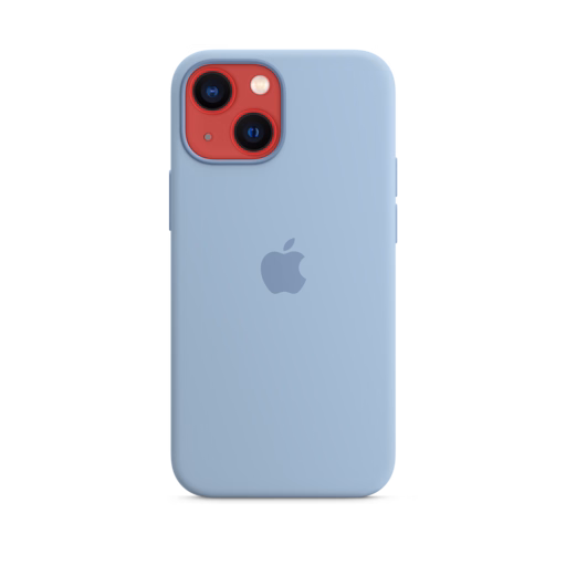 iPhone 13 mini Silicone Case with MagSafe — Blue Fog