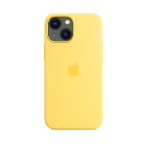 iPhone 13 mini Silicone Case with MagSafe — Lemon Zest
