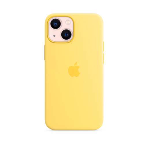 iPhone 13 mini Silicone Case with MagSafe — Lemon Zest