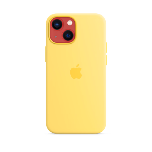 iPhone 13 mini Silicone Case with MagSafe — Lemon Zest