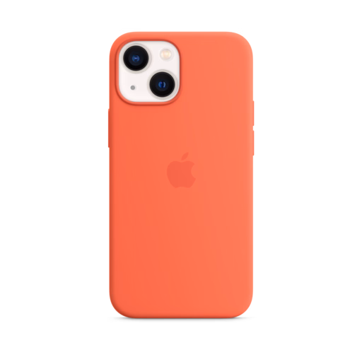 iPhone 13 mini Silicone Case — Nectarine